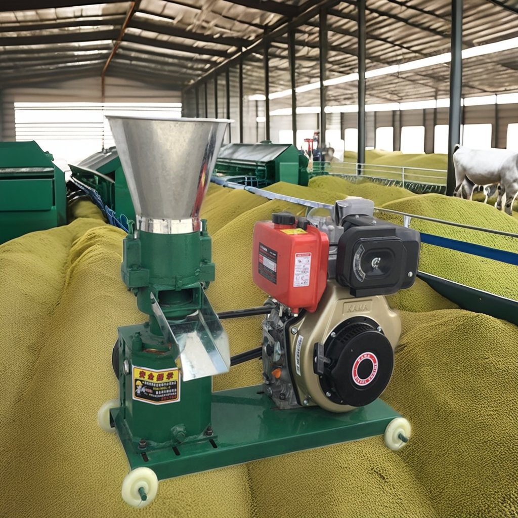 High Productivity Fish Feed Pellet Machine High Gearbox Engine Bearing Home Use Manufacturing Plant Retail Farm Plant Use