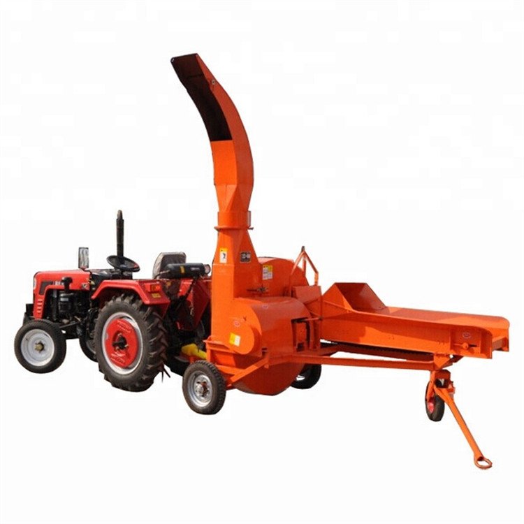 PTO drive tractor power animal feed cutting machine silage straw chaff cutter