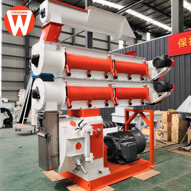 Manufacturing poultry cow cattle sheep animal feed line 20ton hour