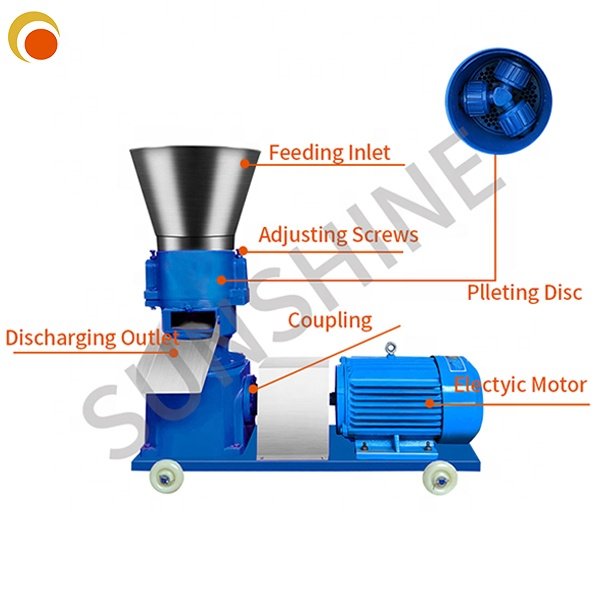 Factory made electric feeds pelletizer machine animal feed pellet animal feed pellet making machine
