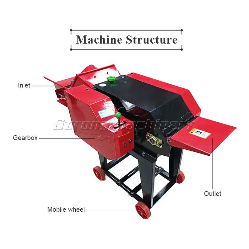 Cutting Machine Animal Feed Grass Silage Paddy Mini Chaff Cutter Machine
