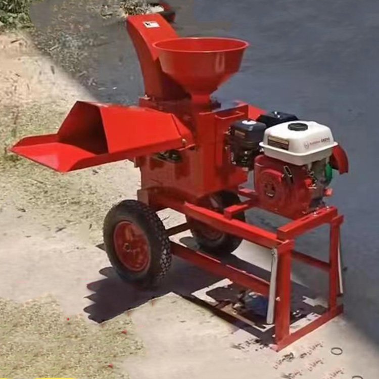 Electric Animal Feed Grass Cutting Machine Gasoline Corn Straw Grass Chopper Diesel Engine Silage Hay Chaff Cutter Machine