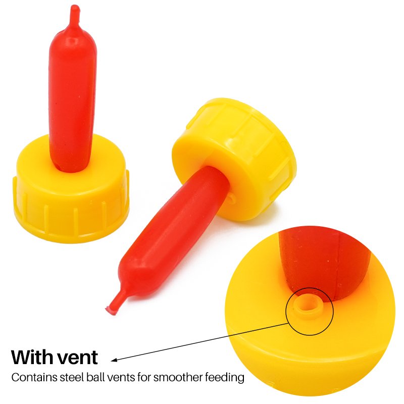 Animal Feeding Milk Bottle Rubber Nipple Pacifier Lamb Calf Sheep Silicone Nipple Teat For Feeding Bottle