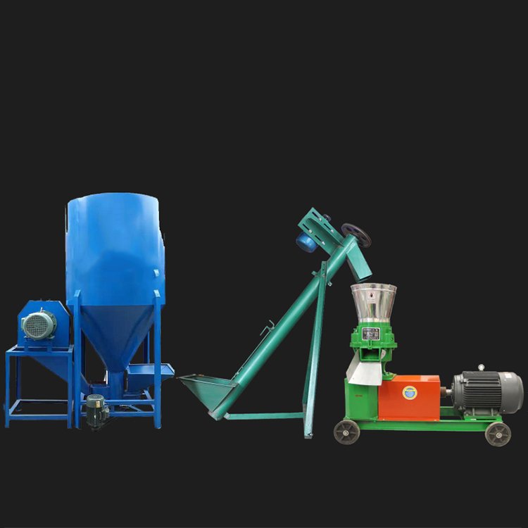 JUNZHENG Versatile Poultry Feed Machine Forage Fodder Mixer with Pellet Mill and Grain Grinder Functionality