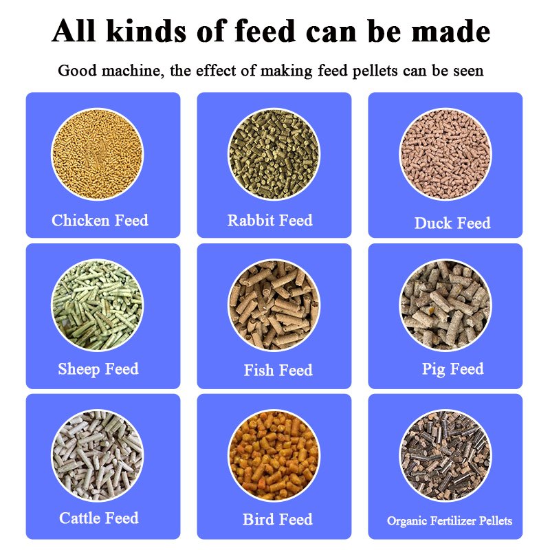 JUNZHENG Versatile Poultry Feed Machine Forage Fodder Mixer with Pellet Mill and Grain Grinder Functionality
