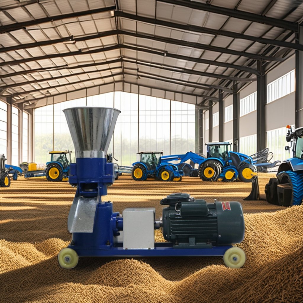 High Quality 200Kg/h Animal Feed Pellet Machine with Engine Motor Gearbox Bearing Home Use Manufacturing Plant