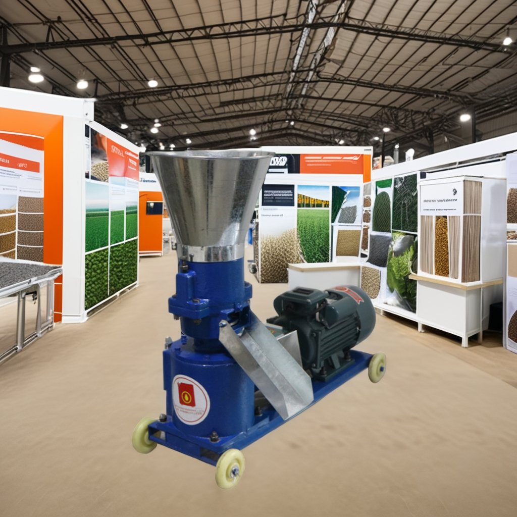 High Quality 200Kg/h Animal Feed Pellet Machine with Engine Motor Gearbox Bearing Home Use Manufacturing Plant