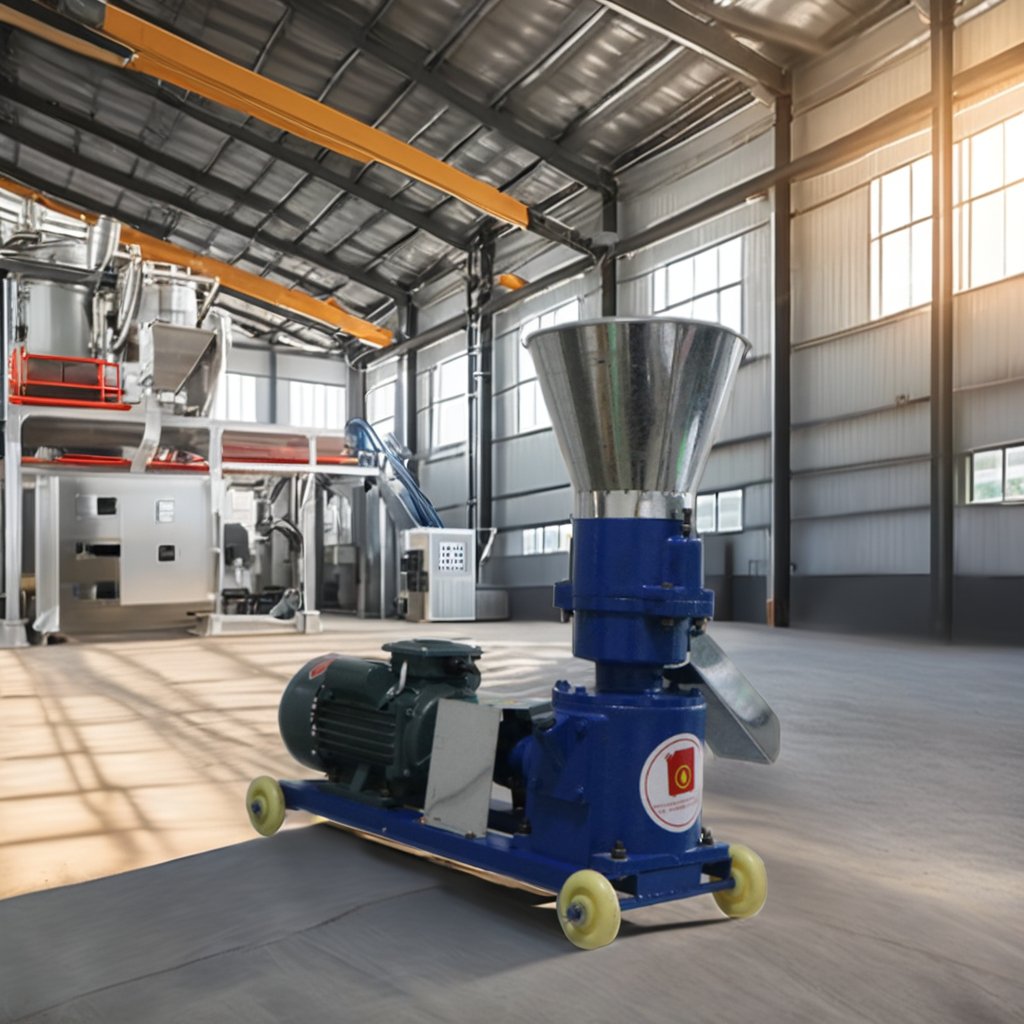 High Quality 200Kg/h Animal Feed Pellet Machine with Engine Motor Gearbox Bearing Home Use Manufacturing Plant