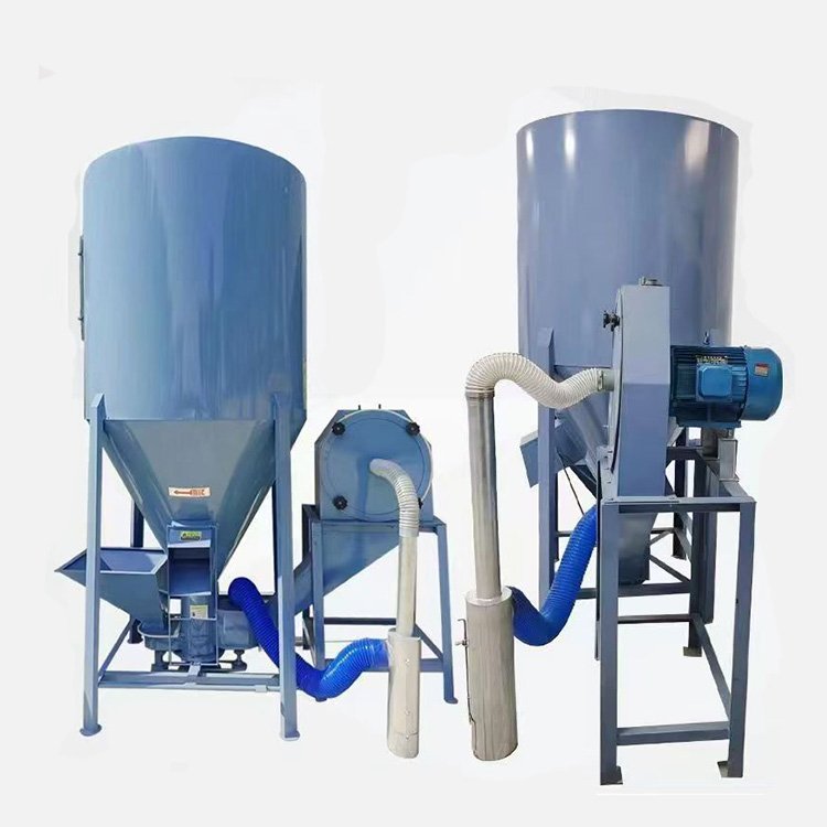 1000Kg/H Vertical Poultry Feed Mixer Grinder Machine Chicken Fish Feed Making Machine Animal Feed Mixer Machine