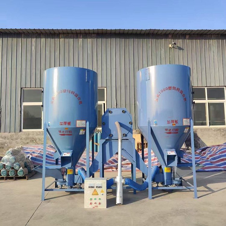 1000Kg/H Vertical Poultry Feed Mixer Grinder Machine Chicken Fish Feed Making Machine Animal Feed Mixer Machine