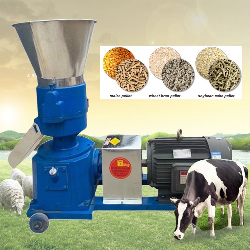 Poultry Farm Machinery Animal Cow Chicken Pig Feed Pellet Machine Granulator Pelletizer Pellet Mill Animal Feed
