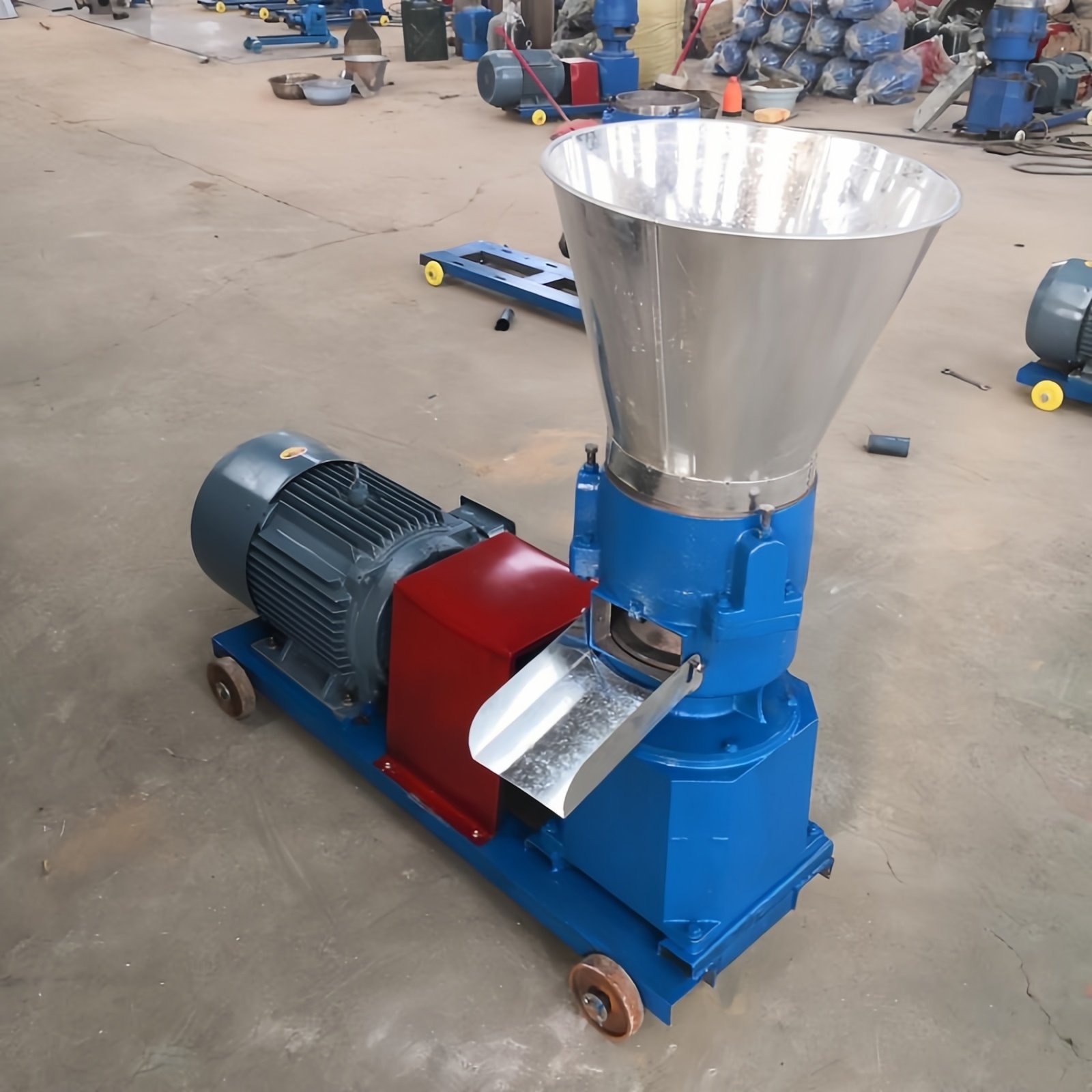 Pellet machine, animal feed pellet machine. Pellet machine production line