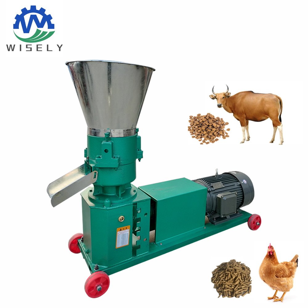 Semi-automatic mini pellet machine animal feeds mixer animal feed production line