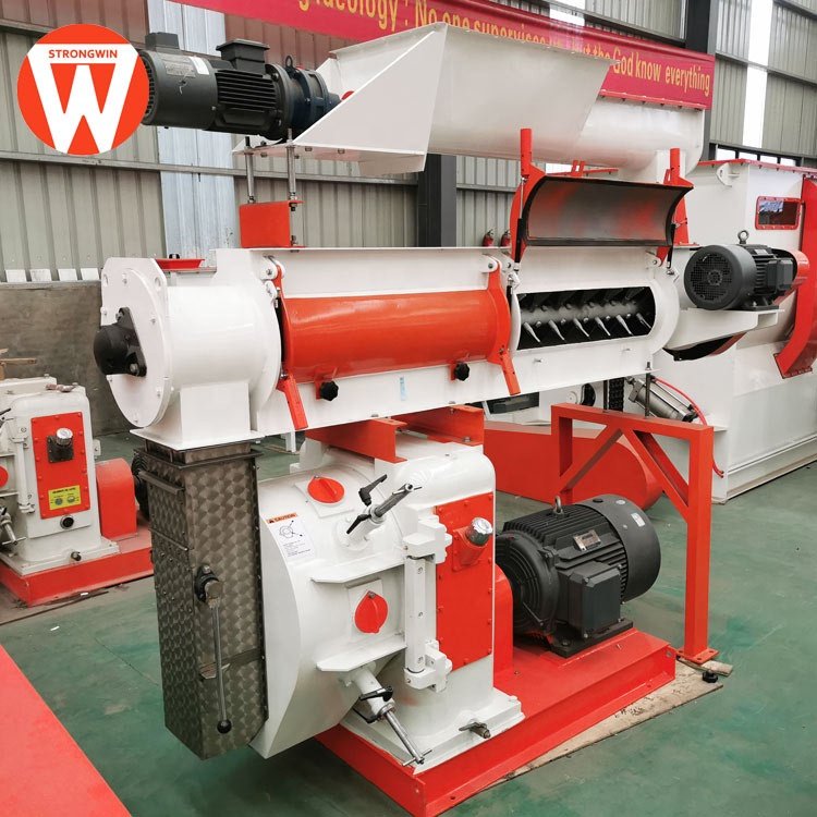 Strongwin poultry animal feed pelletising machine for processing animal feed from sugarcane
