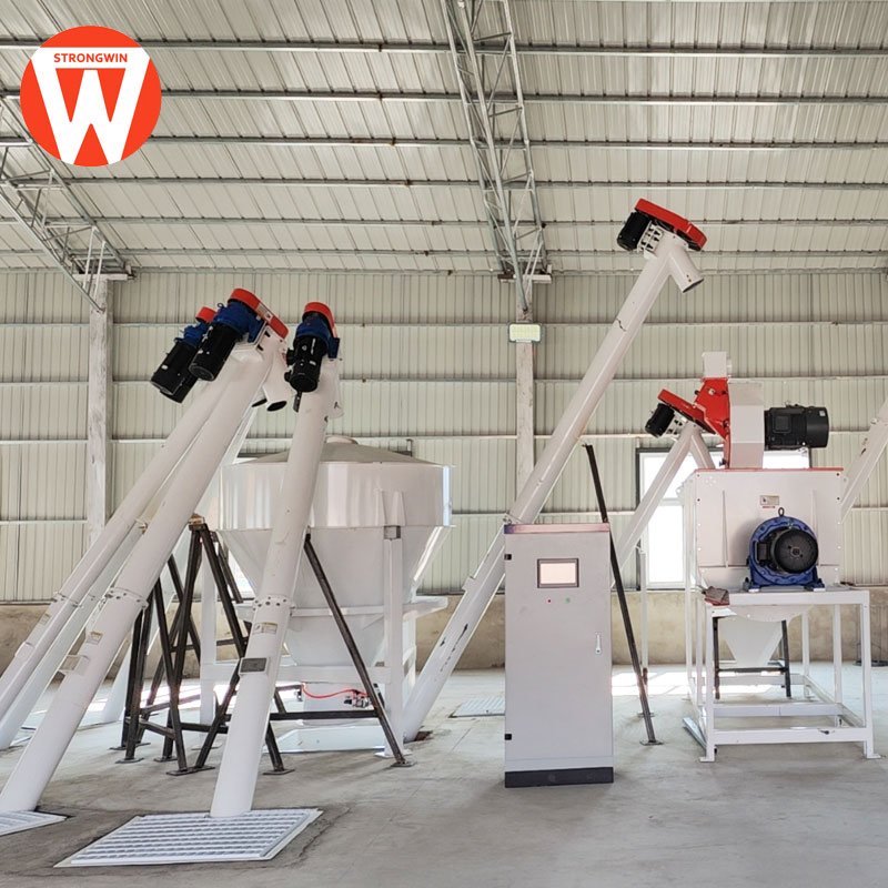 Best selling professional automatic feed machinery 3t/h animal feed pellet production line with CE