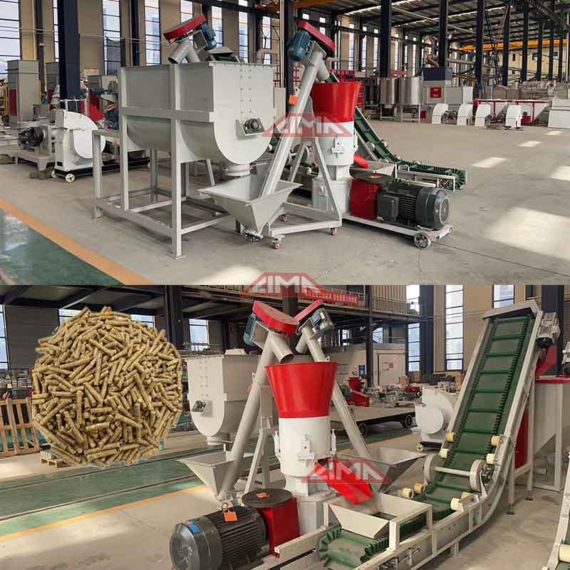 LIMA Ring Die Granulator Machine Pelletizing Production Line 55kw 5ton/H Feed Pellet Mill For Animal Feed Extruder Price