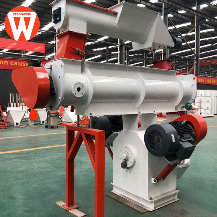 Ring die poultry feed pellet press machine