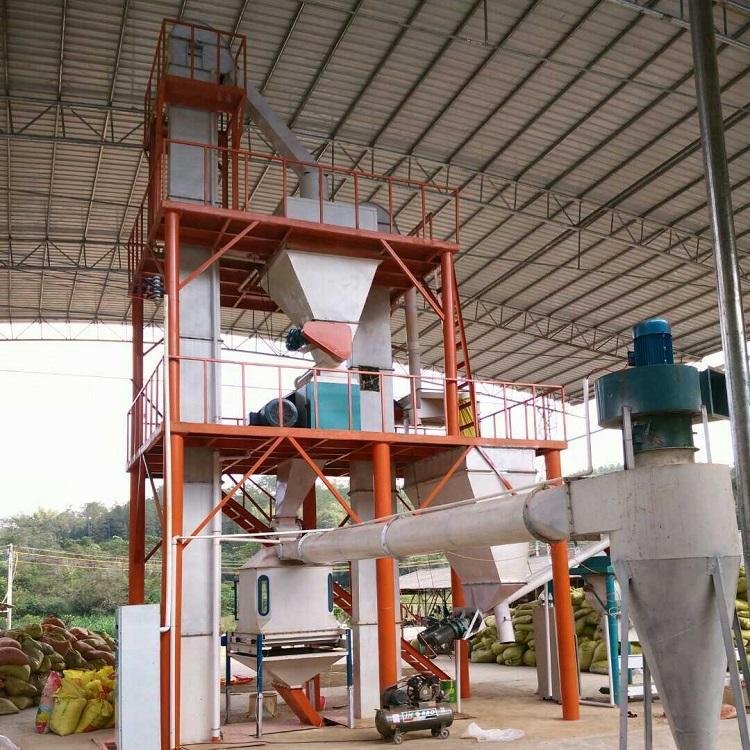 Animal Feed Semi- Automatic Whole Production Line Cattle Goat Chicken Food Making Machine