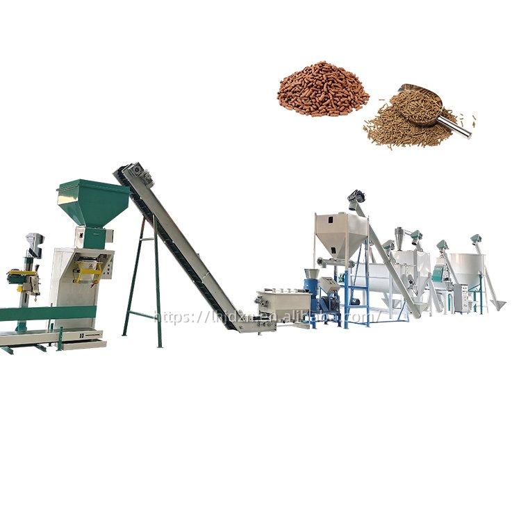 Automatic animal feed production plant full production line