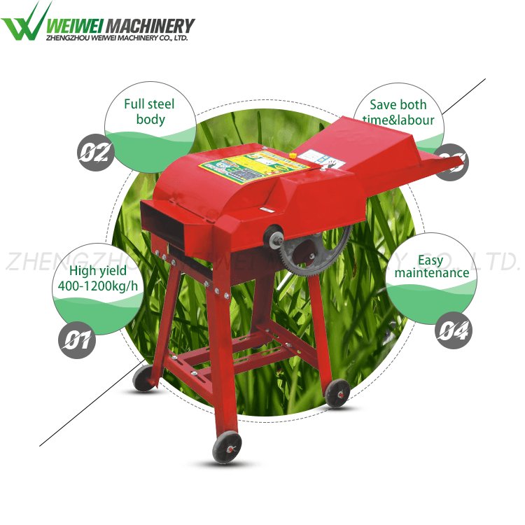 Weiwei silage making Wholesale machine cutting straw New Arrival motor best Choice big chaff cutter for animal feeding