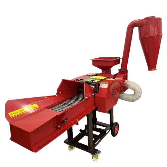 Agriculture farm household animal feeding straw crusher chaff cutter shredder machine for maize crop