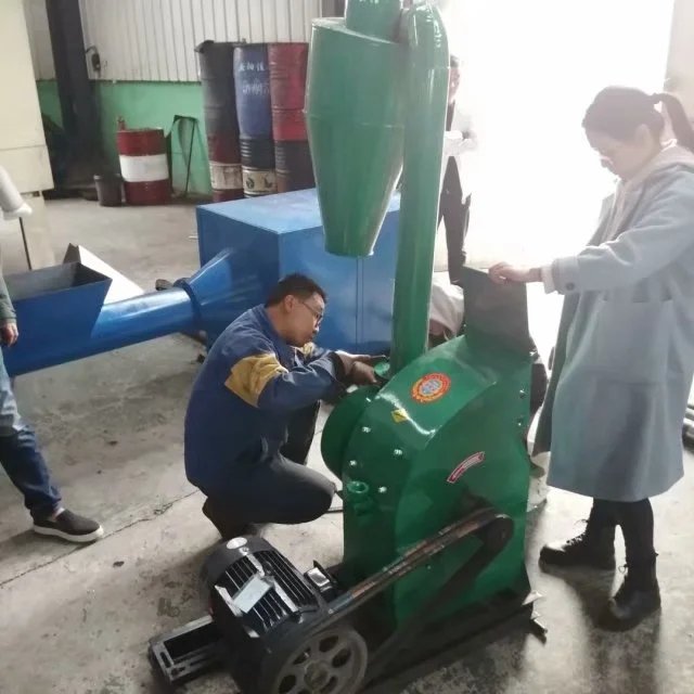 Stainless corn rice husk grinder hammer mill machine for animals feed