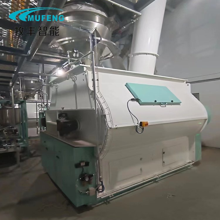 1000-6000 kg/h double shaft paddle mixer cattle farm animal feed mixer for sale south africa