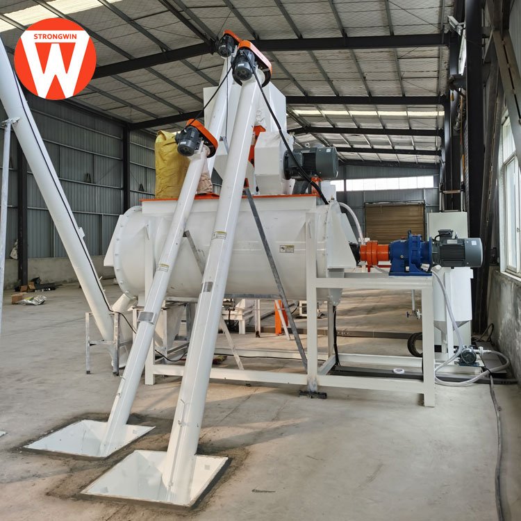 1.5-2.5t/h small poultry animal feed processing line include crusher