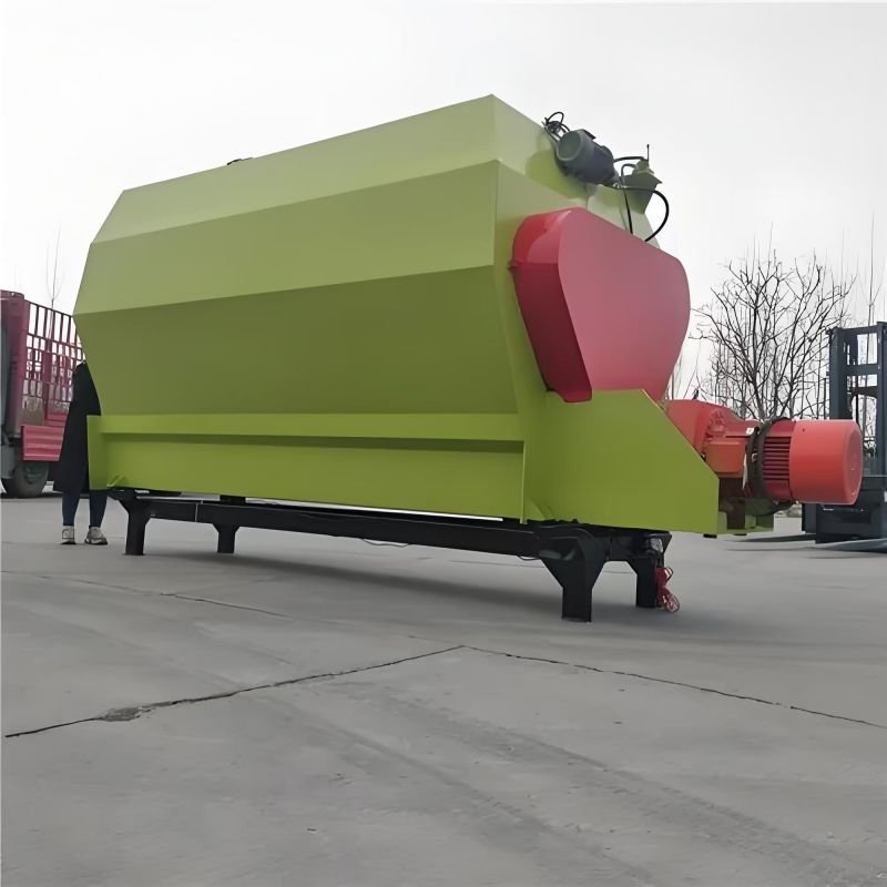 Single axis cattle tmr livestock horizontal animal feed mill mixer machine