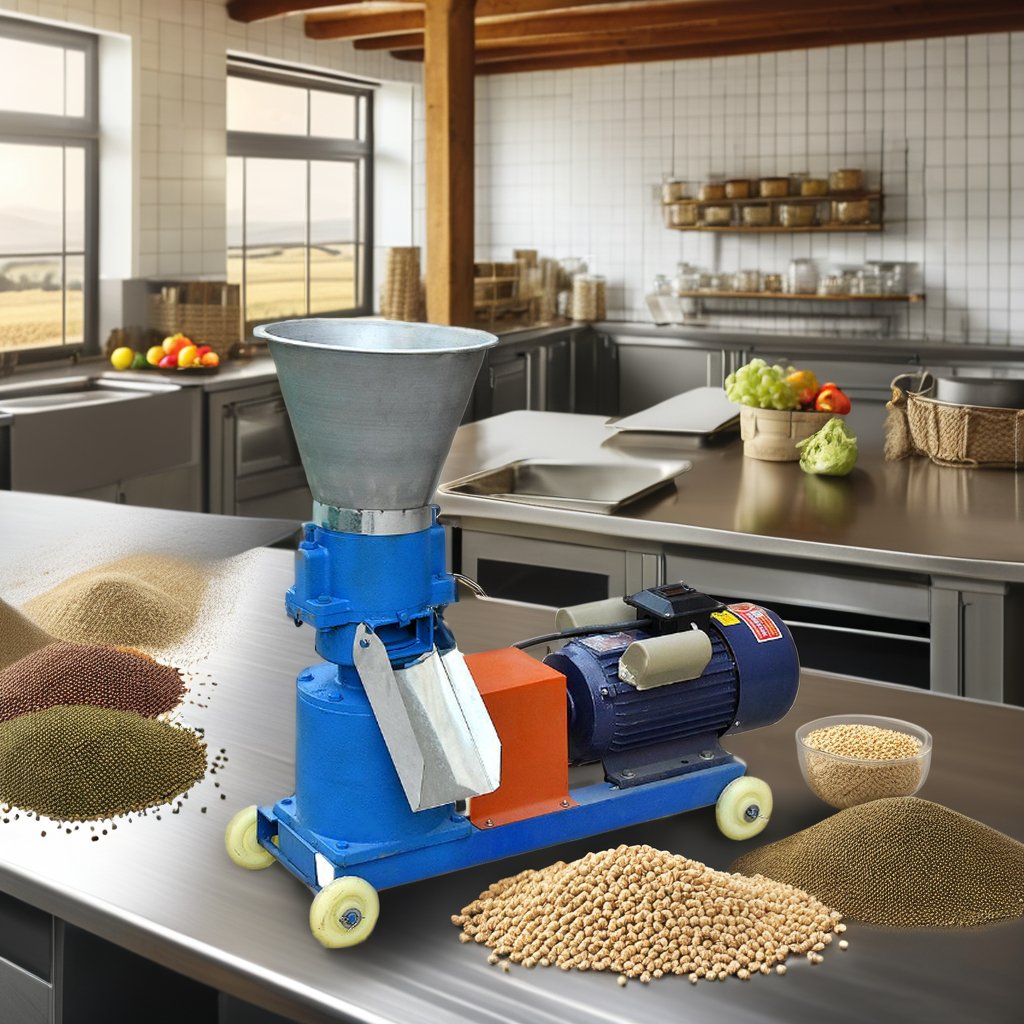 Powered Pellet Machine Used for Farm Factory Feed Processing Key Components Gear Animal Feed Production Line