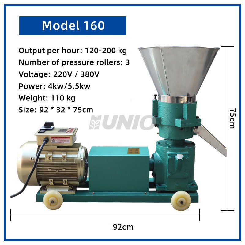Customized Aperture High quality Animal feed granule making machines Animal feed Wood Pellets machine