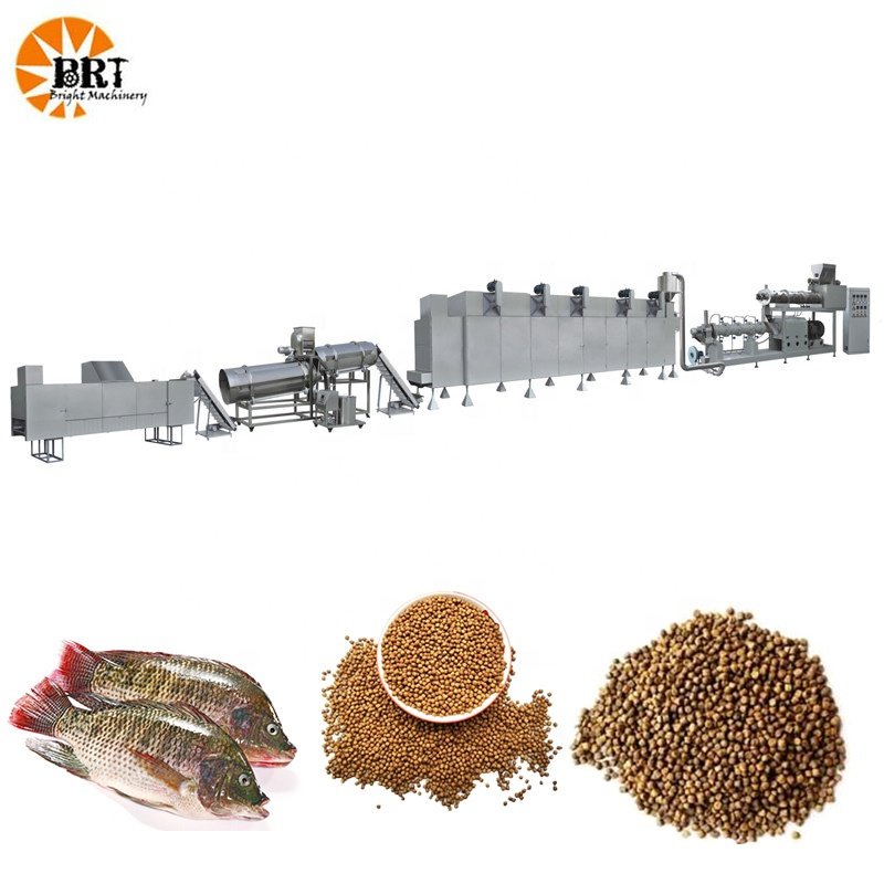 feed making machine for aquarium fish automatic fish feed processing line twin screw pellet extruder