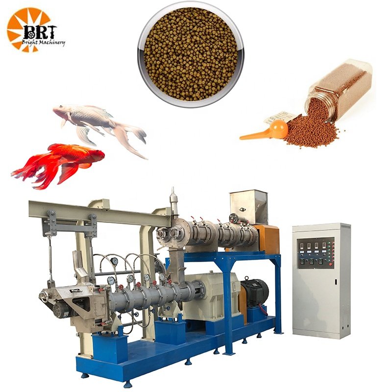 feed making machine for aquarium fish automatic fish feed processing line twin screw pellet extruder