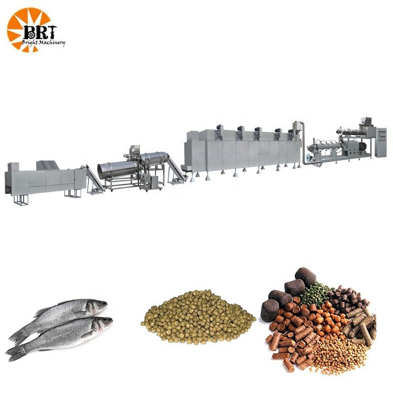 feed making machine for aquarium fish automatic fish feed processing line twin screw pellet extruder