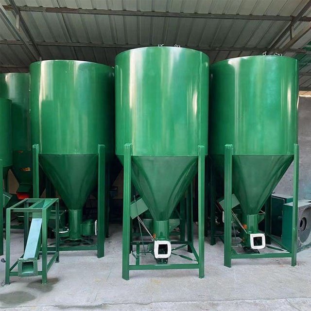 Forage Fodder Mixer Pellet Feed Process Line Livestock Poultry Feed Machine Feed Pellet Mixer Mill Machine Poultry Grain Grinder