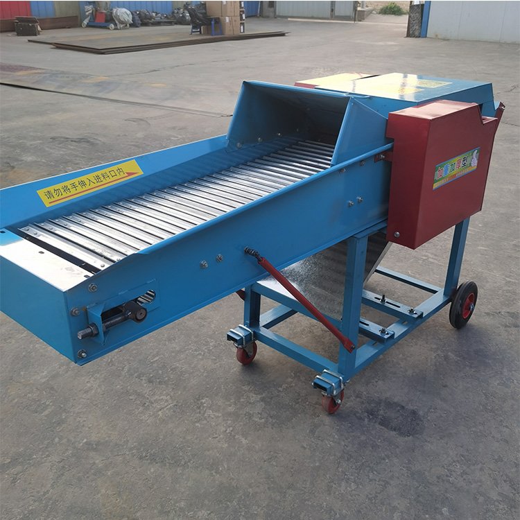 Mini Chaff Cutter Machine Corn Stalk Cutting Machinery Processing Animal Feed Silage Chopper For Dairy Farm