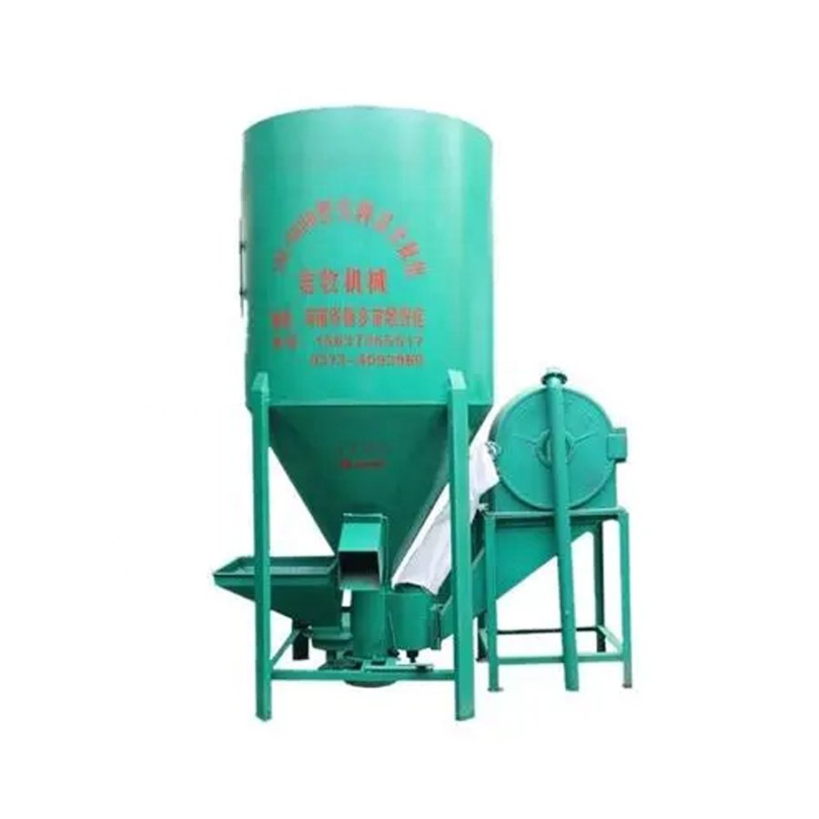 Household Vertical Dust-Free Feed Crushing And Mixing Machine Animal Feed Crusher Mixer Equipments