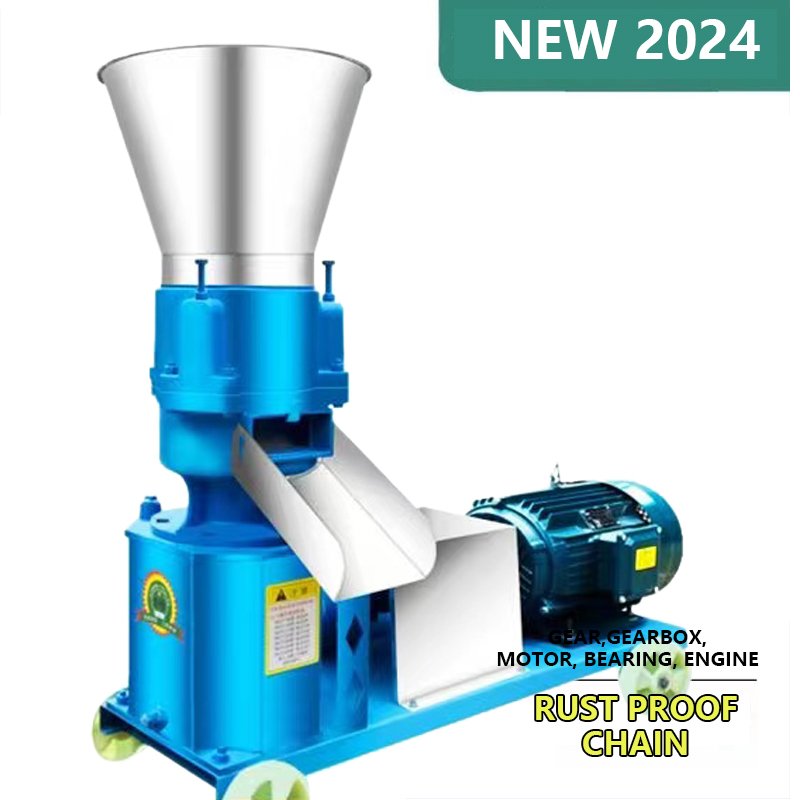 Full Automatic animal feed poultry chicken fish pelet machine animal feed pellet 200 kg/h