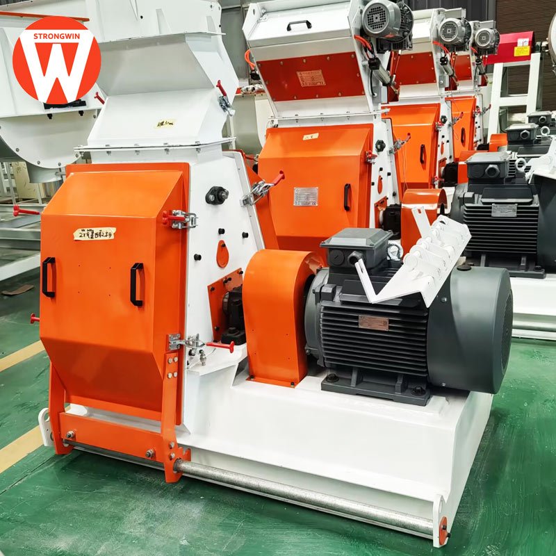 ISO SGS CE chicken feed making machine electric animal feed crusher hammer mill grinder