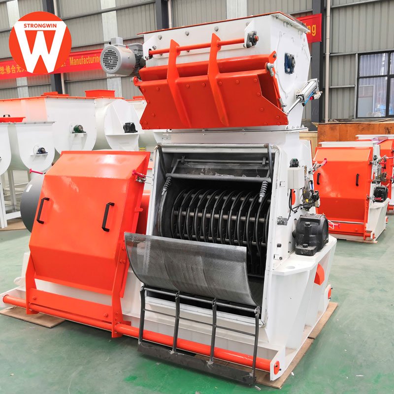 ISO SGS CE chicken feed making machine electric animal feed crusher hammer mill grinder