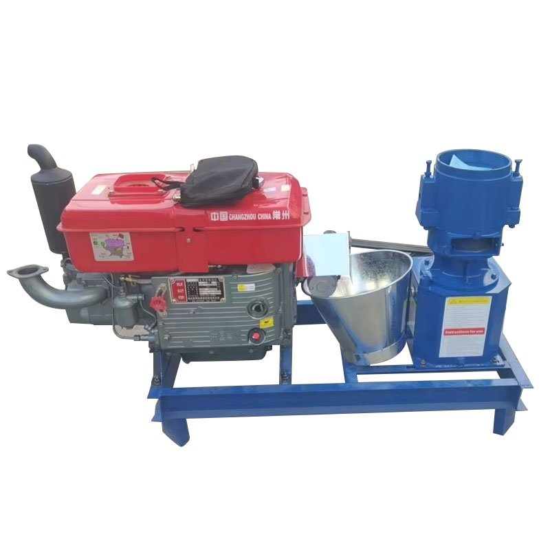 Chicken feed pellet machine with diesel engine pellet mill animal feed machine diesel pelletizer