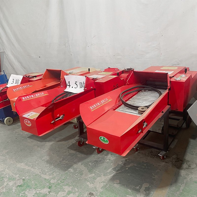 Industry use silage hay electric and diesel animal feed hay grass chopper and chaff cutter for sale