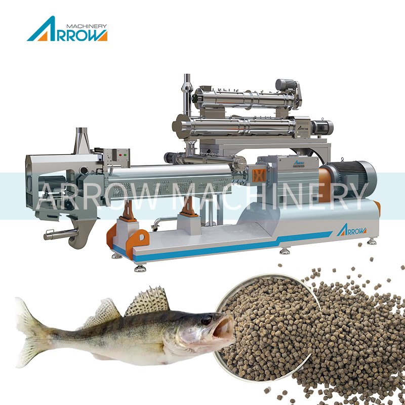 High Grade Automatic Twin Screw Extruder Machine for Shrimp Fish Feed Production Floating Fish Feed Production Machinery Line