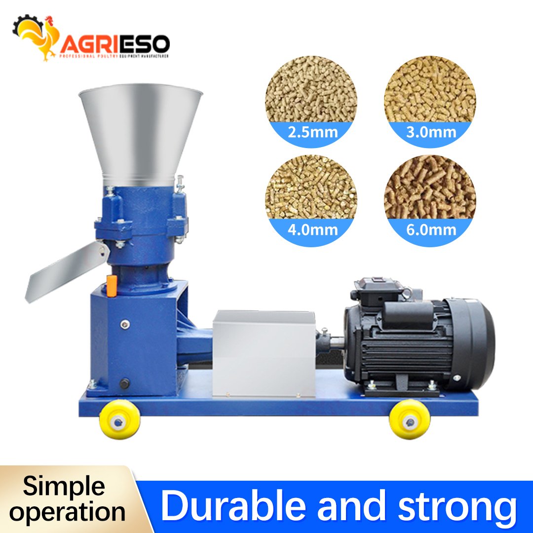 AGRIESO Simple Small Chicken Feed Pellet Production Line Hot Sale Small Pet Animal Feed Pellet Line Production