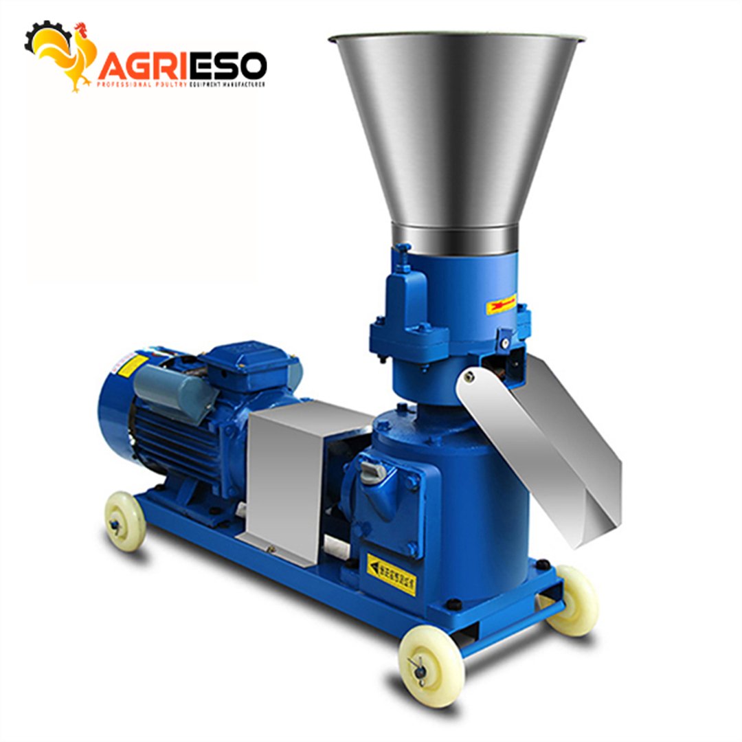 AGRIESO Simple Small Chicken Feed Pellet Production Line Hot Sale Small Pet Animal Feed Pellet Line Production