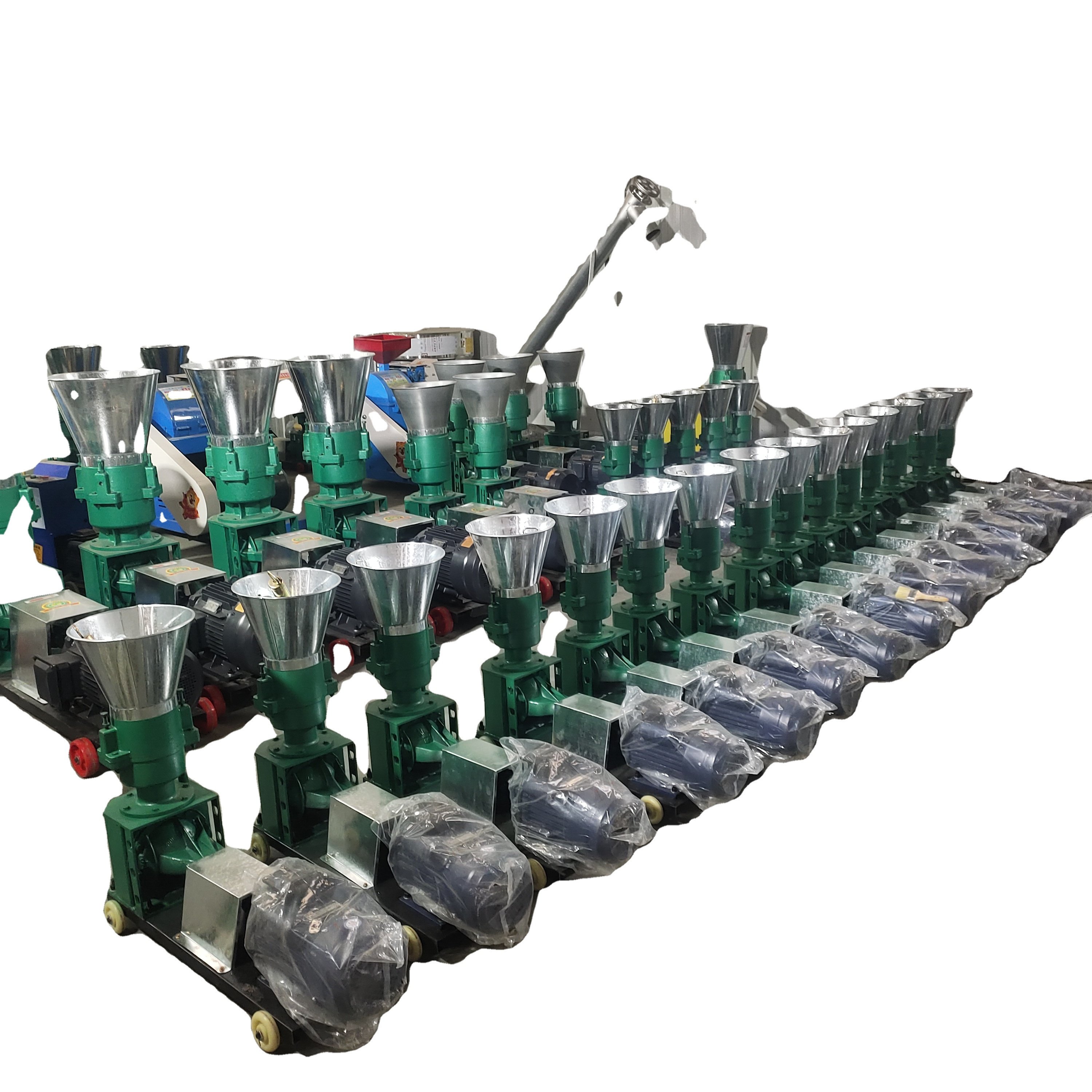 German Origin 150-200kg Animal Pellet Feeding Machine New Pigs Rabbits Chickens Ducks Fodder Feed Processing Engine Motor