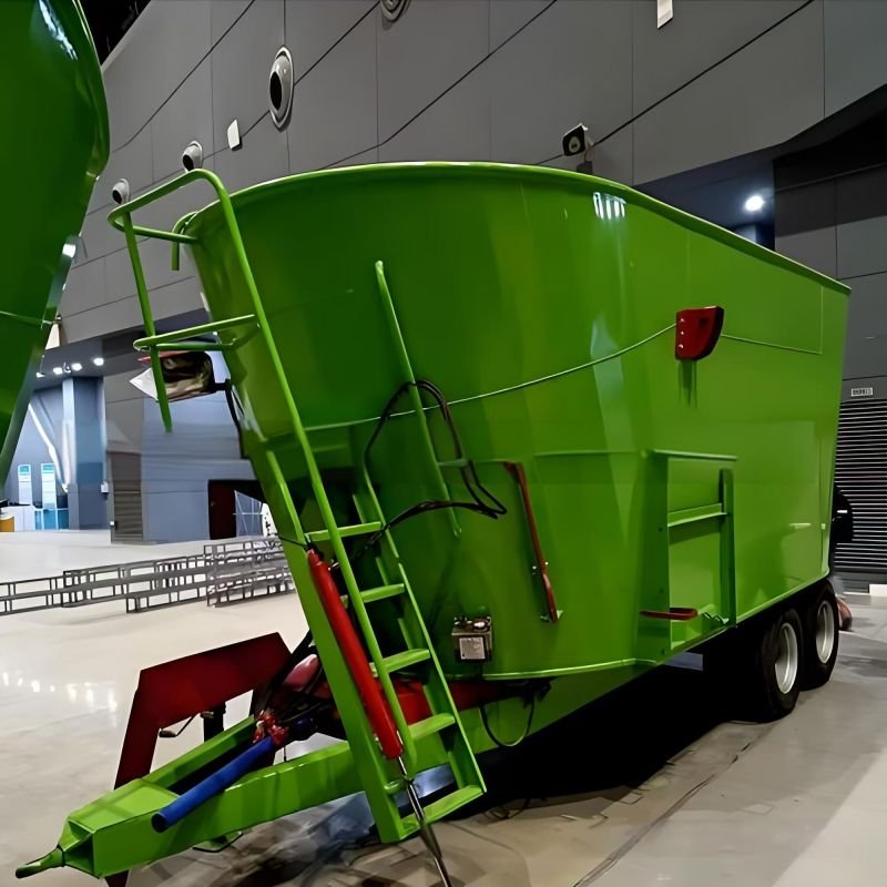Vertical dual axis TMR feed mixer stock cattle grain animal feed mill mixer machine price for sale