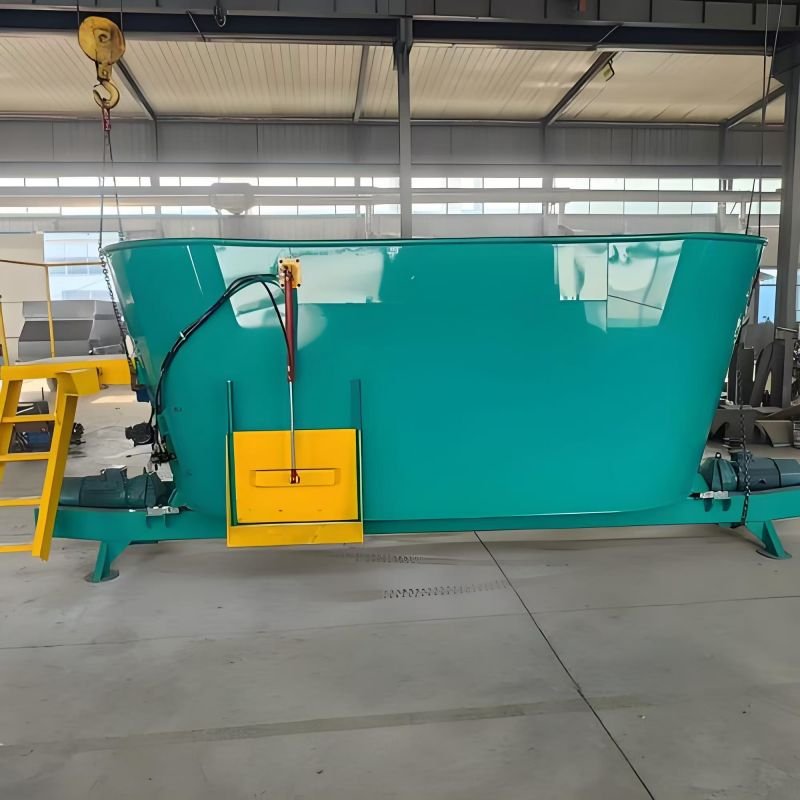 Vertical dual axis TMR feed mixer stock cattle grain animal feed mill mixer machine price for sale