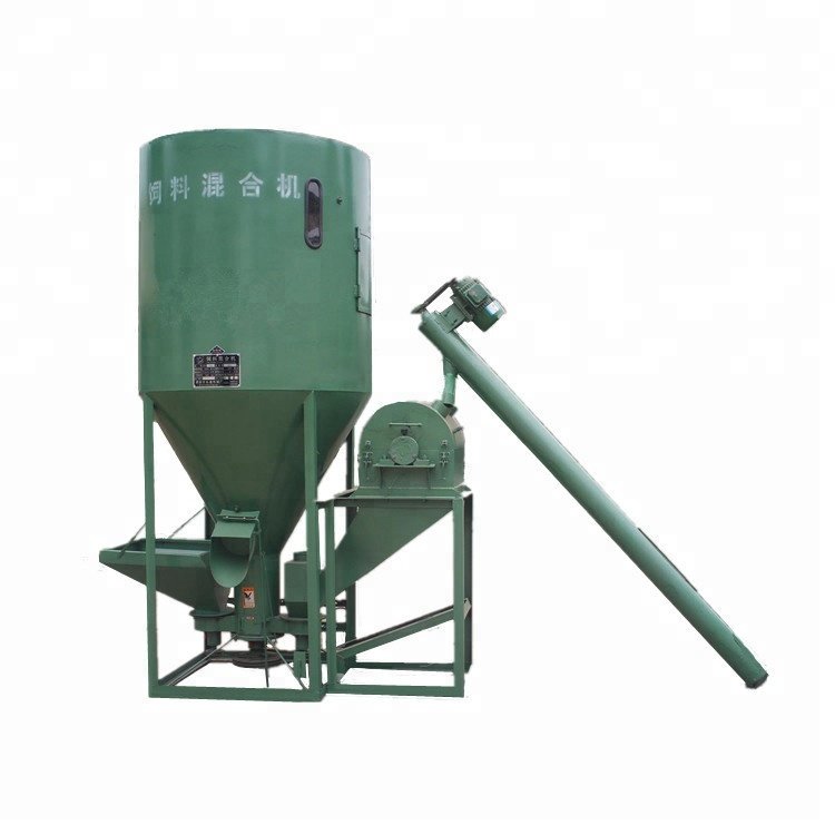 Vertical Mixer and Crusher Diesel Stainless Steel Animal Feed Mixer Farm Fertilizer Mixer