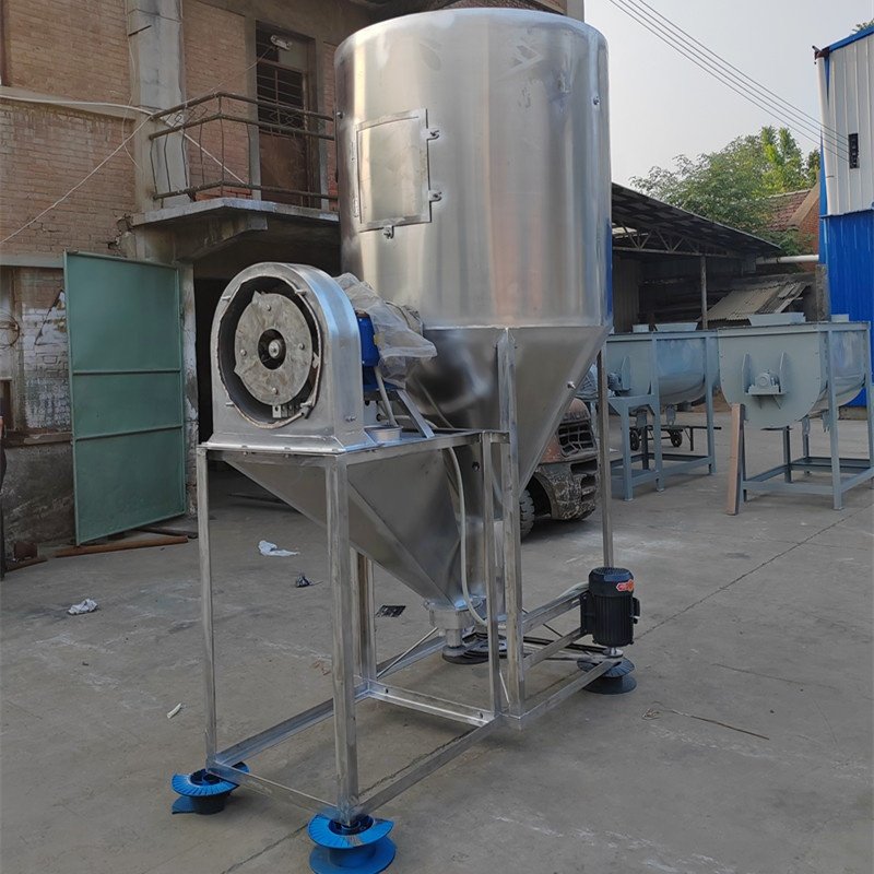 Vertical Mixer and Crusher Diesel Stainless Steel Animal Feed Mixer Farm Fertilizer Mixer